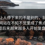 真正让人停下来的不是别的，就是51视频网站在不知不觉里成了焦点，难怪后来越来越多人开始复盘。